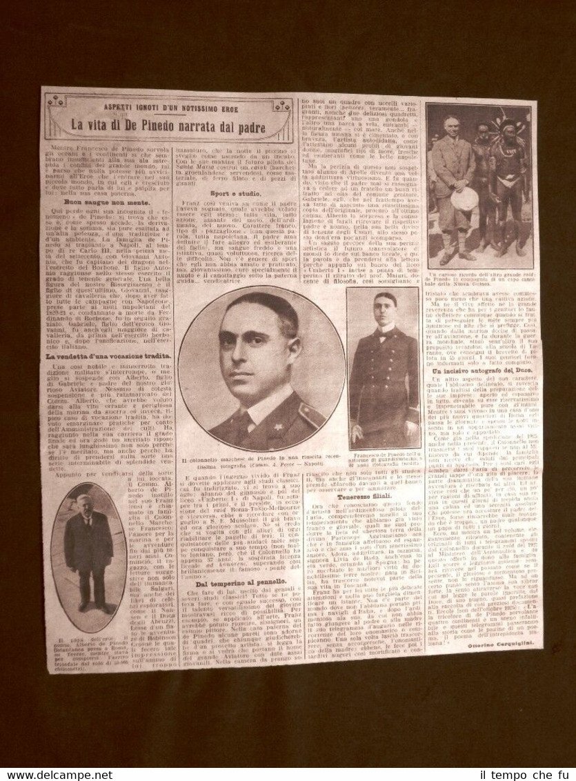 Alberto de Pinedo Racconta la vita del figlio Francesco De … | Immagine principale