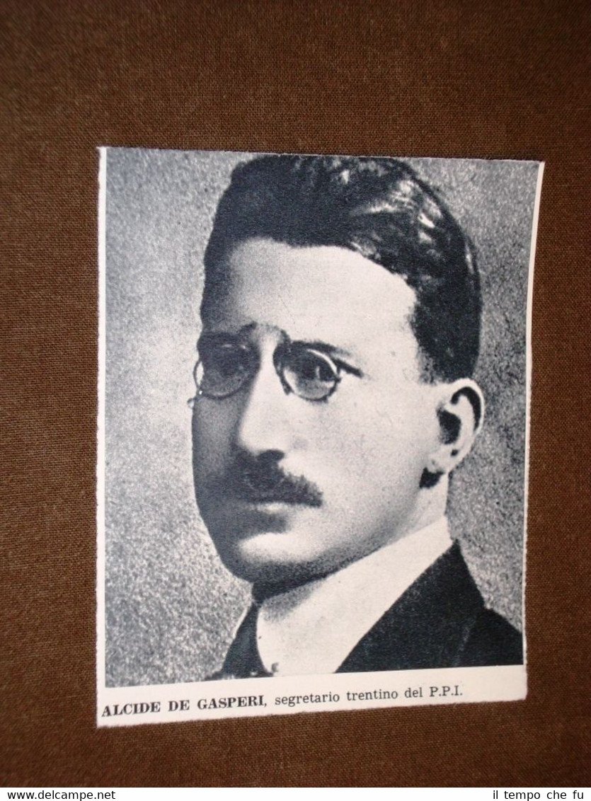 Alcide Amedeo Francesco De Gasperi nel 1923