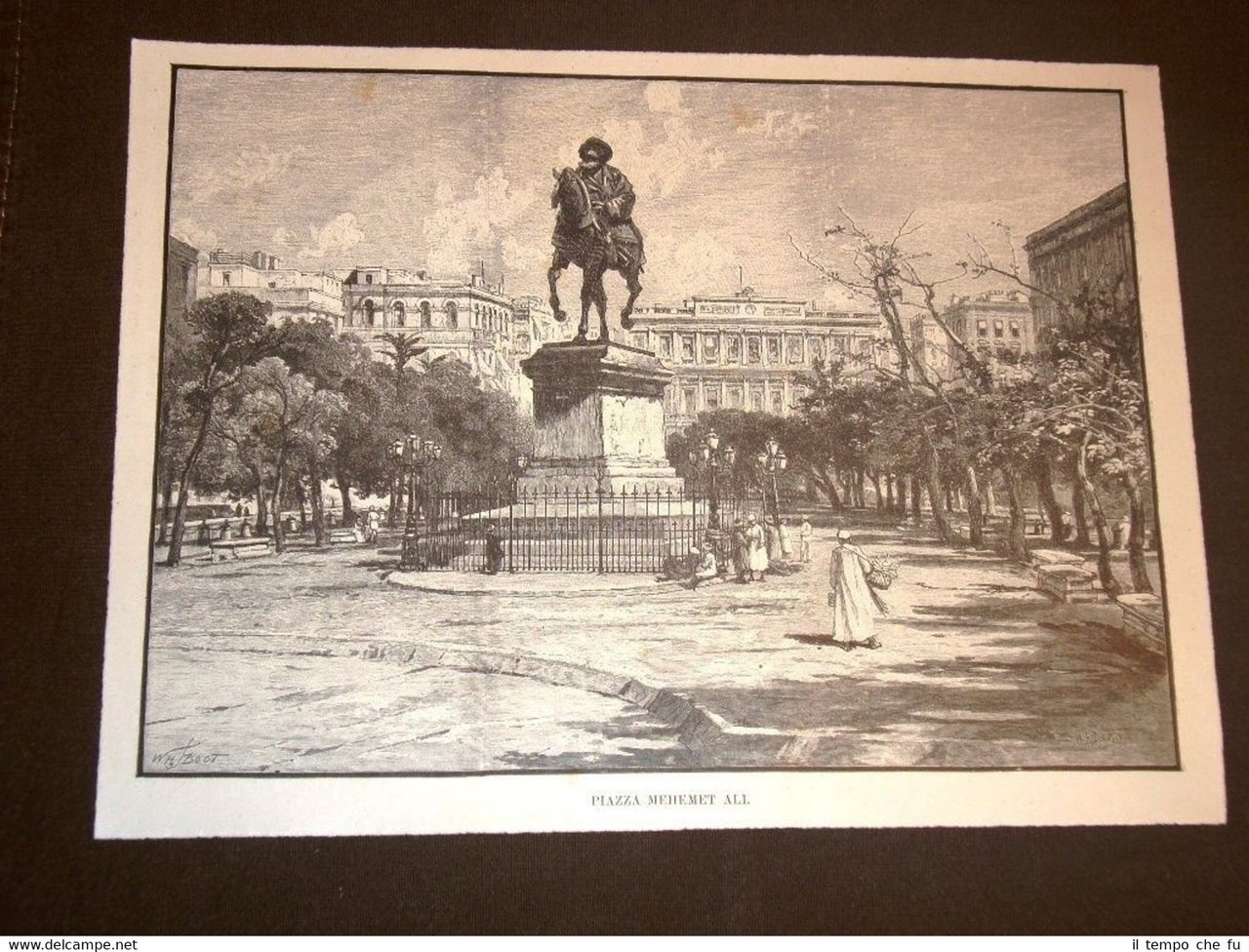 Alessandria Egitto nel 1892 Piazza Mehemet Ali e Dal F.Caffarelli …