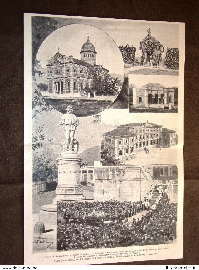 Alessandro Rossi, le sue opere e i suoi funerali a …