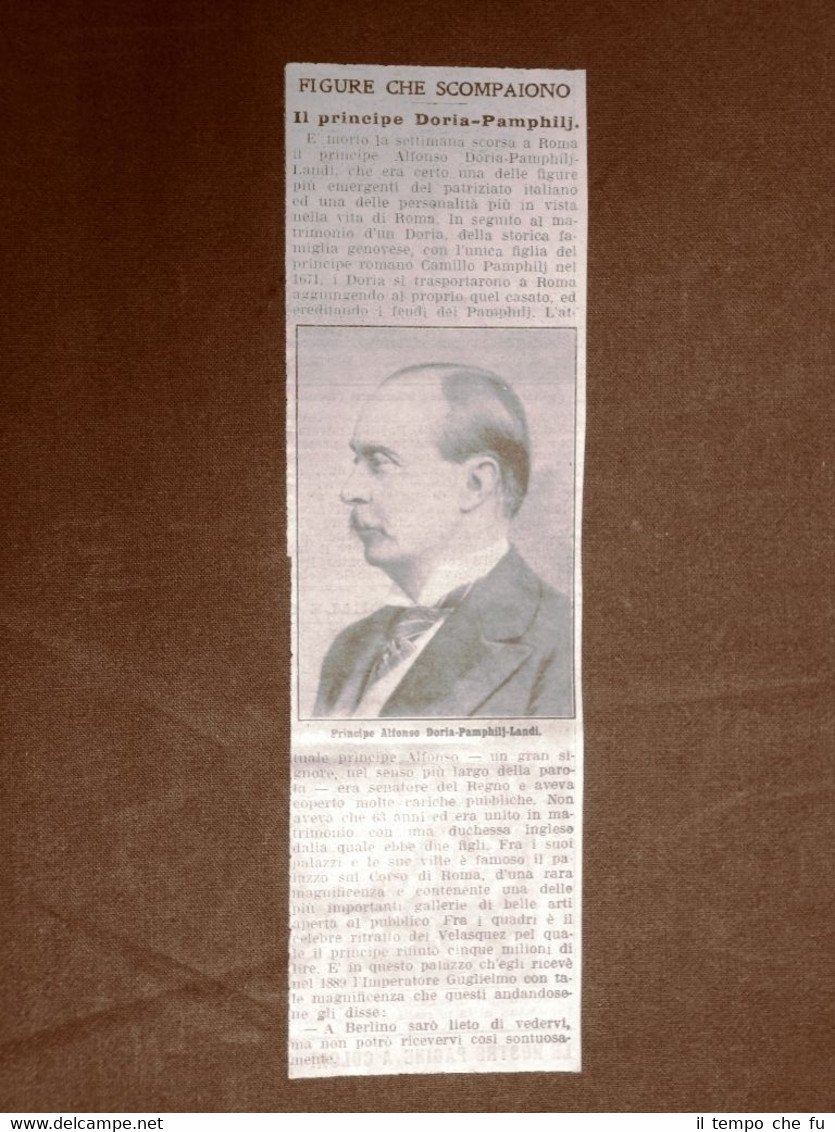 Alfonso Doria Pamphili Landi Roma, 25 settembre 1851 – Roma, … | Immagine principale