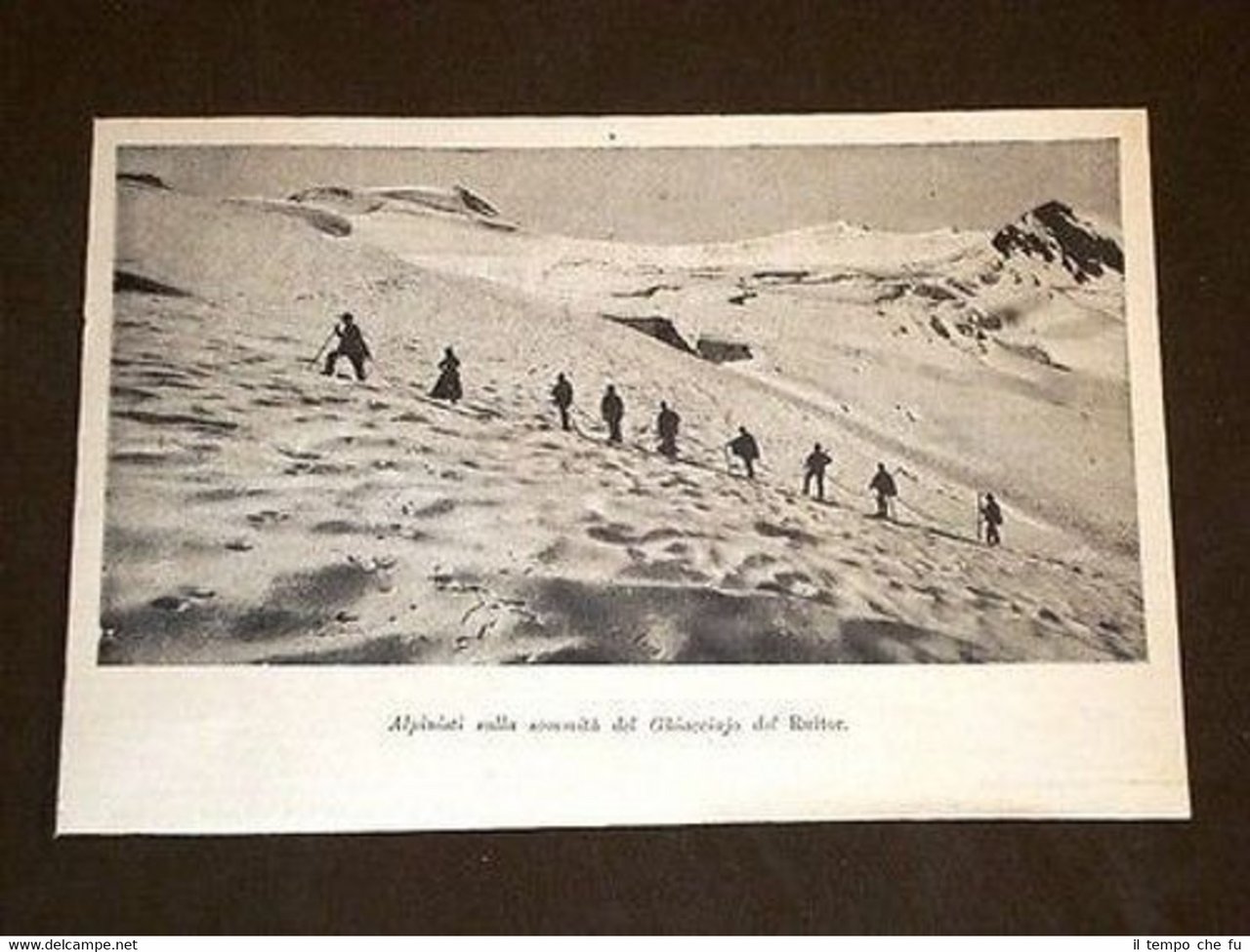 Alpinisti sul Ghiacciaio del Ruitor Alpinismo