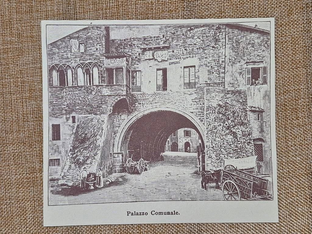 Anagni nell'800 Palazzo Comunale Frosinone Lazio