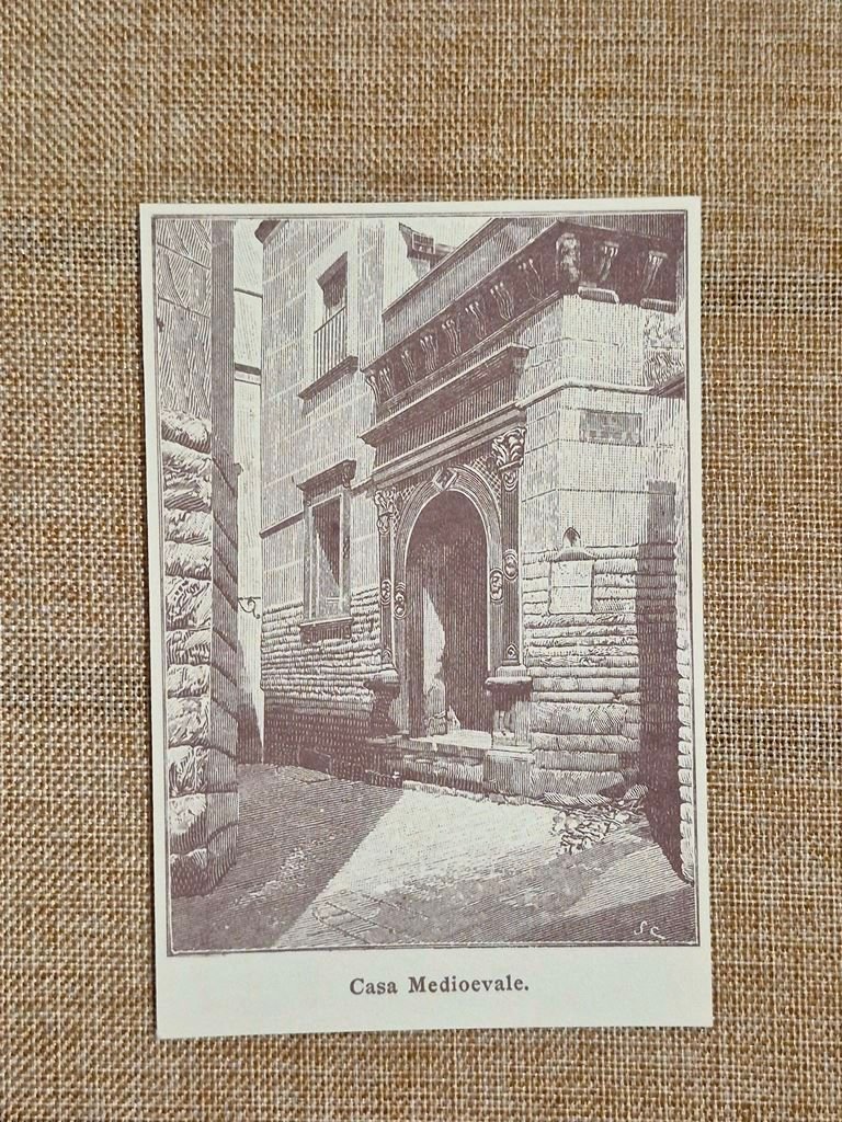 Andria nell'800 Casa Medioevale Barletta - Trani Puglia