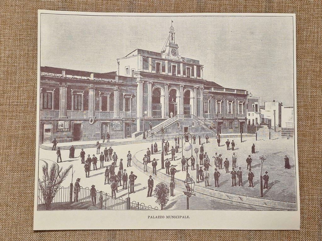 Andria nell'800 Il Palazzo municipale Barletta - Trani Puglia