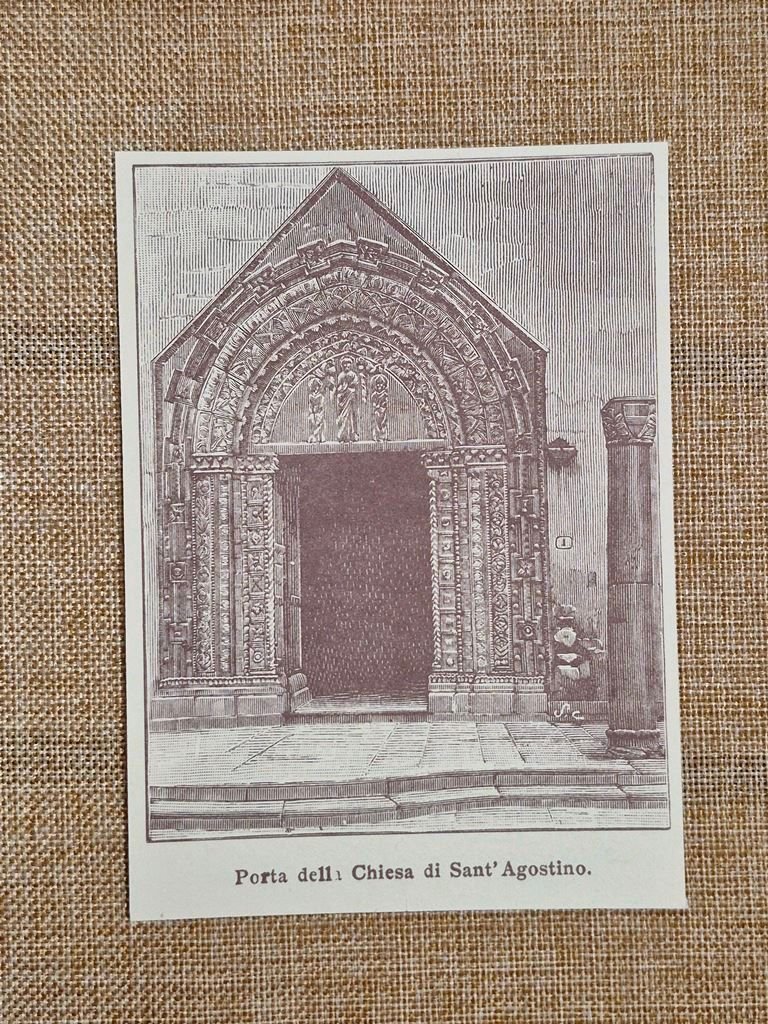 Andria nell'800 Porta della Chiesa di Sant' Agostino Barletta - …