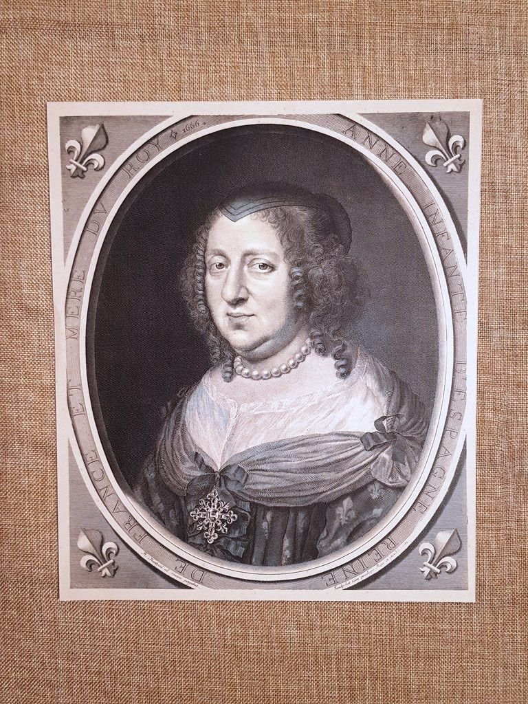 Anna d'Austria 1601 - 1666 Regina Francia Luigi XIV Mazzarino …