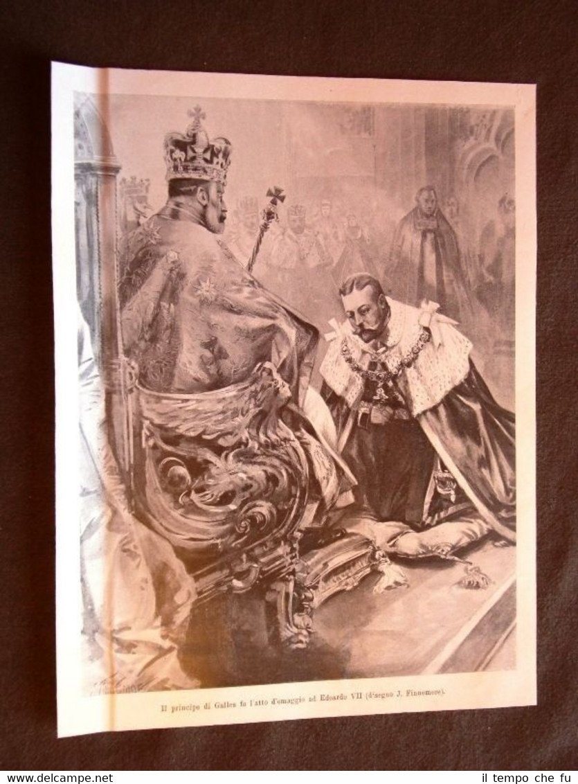 Anno 1901 Principe di Galles omaggia Re Edoardo VII Inghilterra …