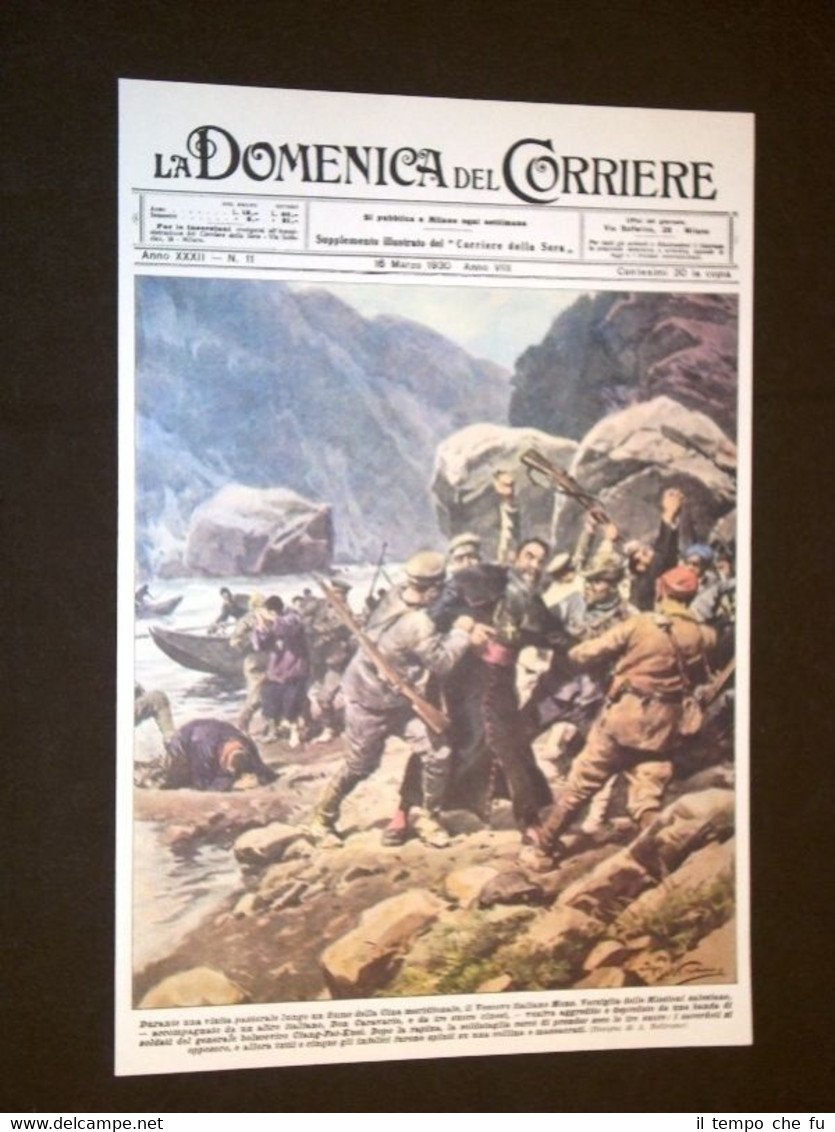 Anno 1930 Cina Salesiano Mons. Versiglia e Caravario Copertine Domenica …