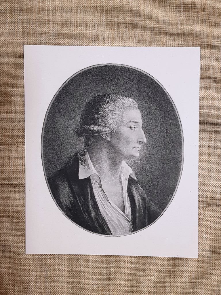 Antoine Lavoisier 1743-1794 Chimica Ossigeno Conservazione Massa Incisione 1888