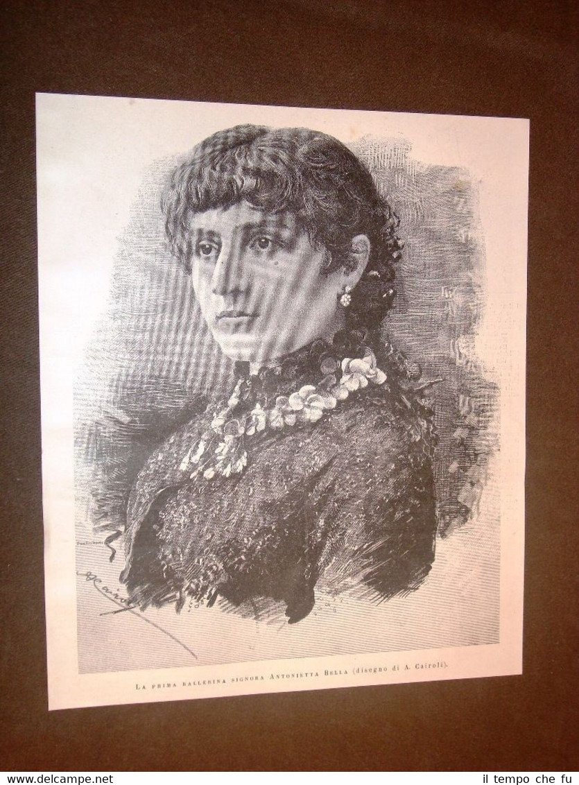 Antonietta Bella nel 1886 Prima ballerina di Teatro