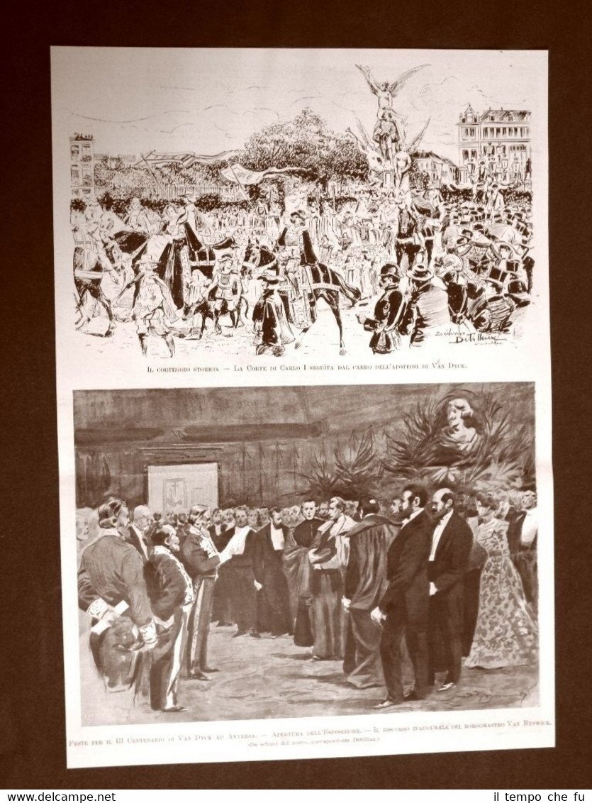 Anversa nel 1899 III centenario di Antoon van Dyck Corte …