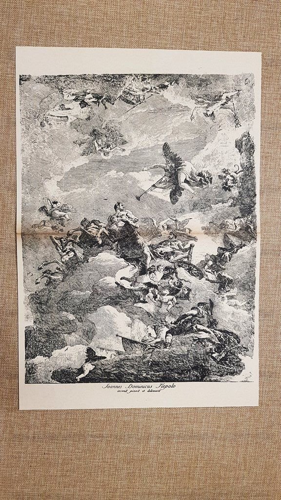Apoteosi d'Ercole Nani e Figure in ginocchio Giambattista Tiepolo Incisione … | Immagine principale