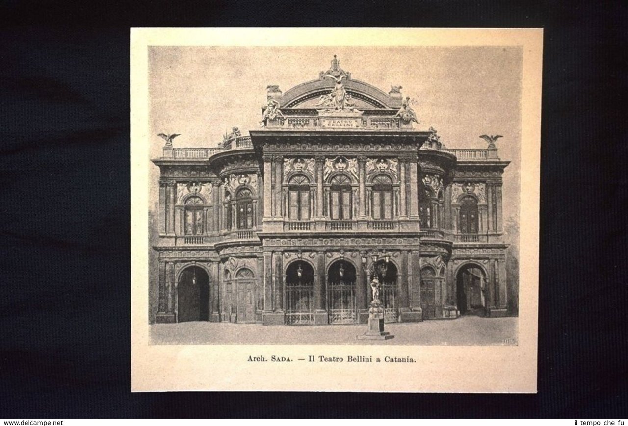 Architetto Carlo Sada - Il Teatro Bellini a Catania