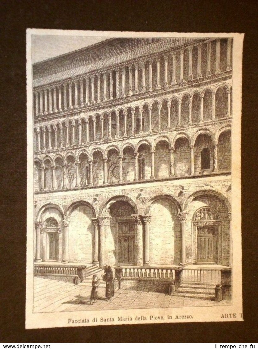 Arezzo La Facciata di Santa Maria della Pieve | Immagine principale