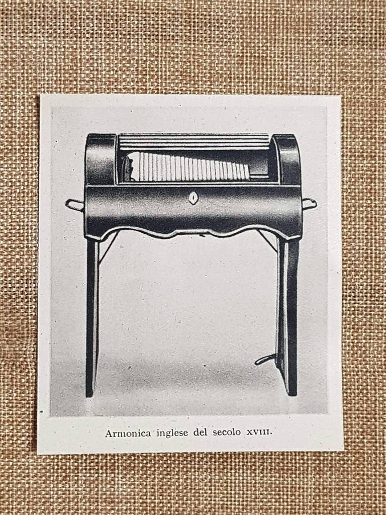 Armonica inglese del secolo XVIII Stampa del 1944