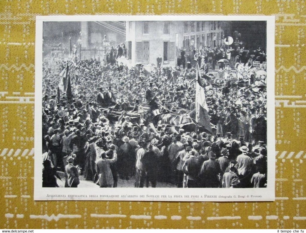 Arrivo dei Sovrani per la festa dei fiori a Firenze …