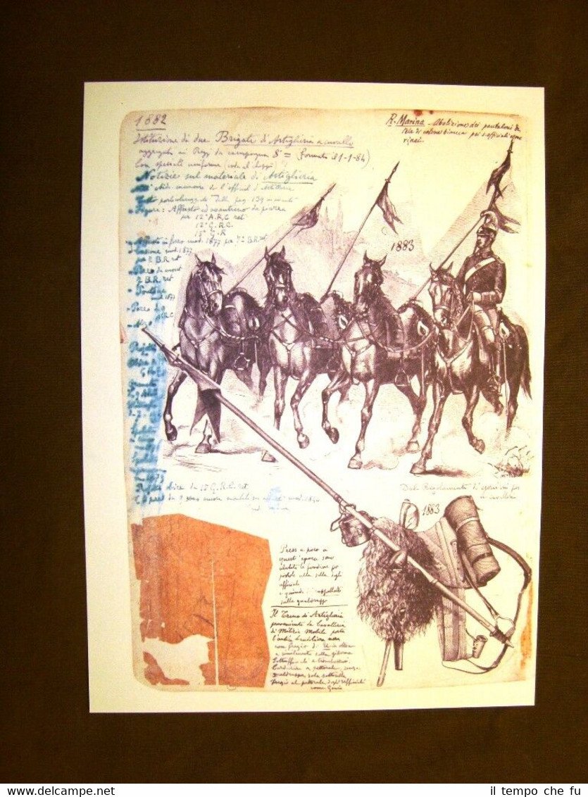 Artiglieria a cavallo Regio Esercito Italiano Quinto Cenni Uniformologia Tav. …