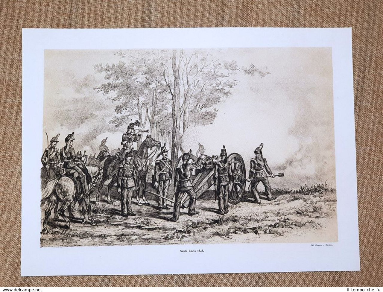 Artiglieria La battaglia di Santa Lucia 6 maggio 1848 Stampa …