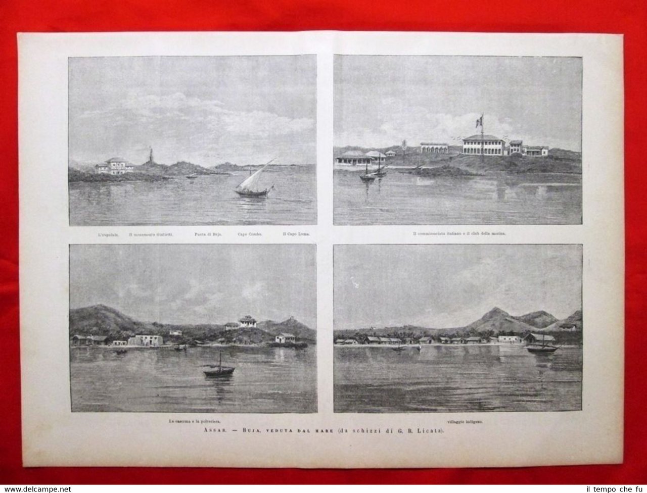 Assab: Buja vista dal mare 1885