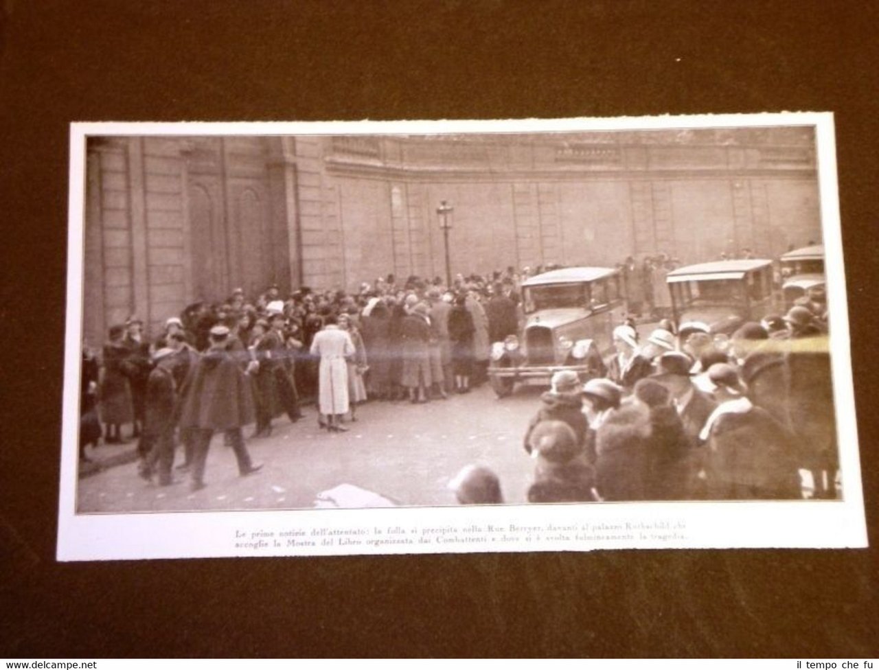 Assassinio Presidente di Francia Paul Doumer di Aurillac Folla nella …