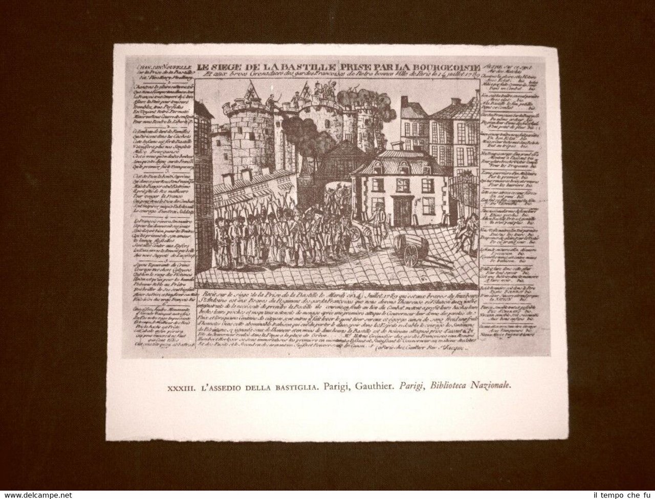Assedio Bastiglia Gauthier + Stagioni Inverno Letourmi Biblioteca Parigi Francia
