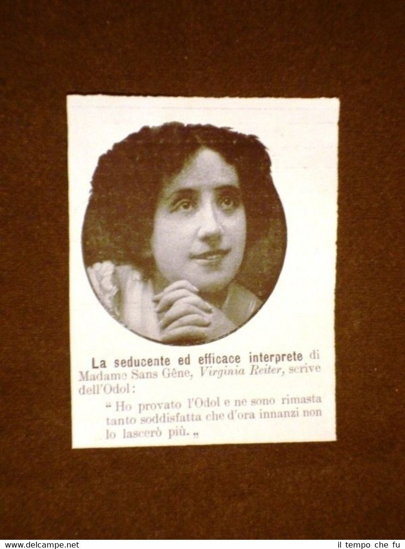Attrice Virginia Reiter di Modena in Pubblicità del dentifricio Odol …