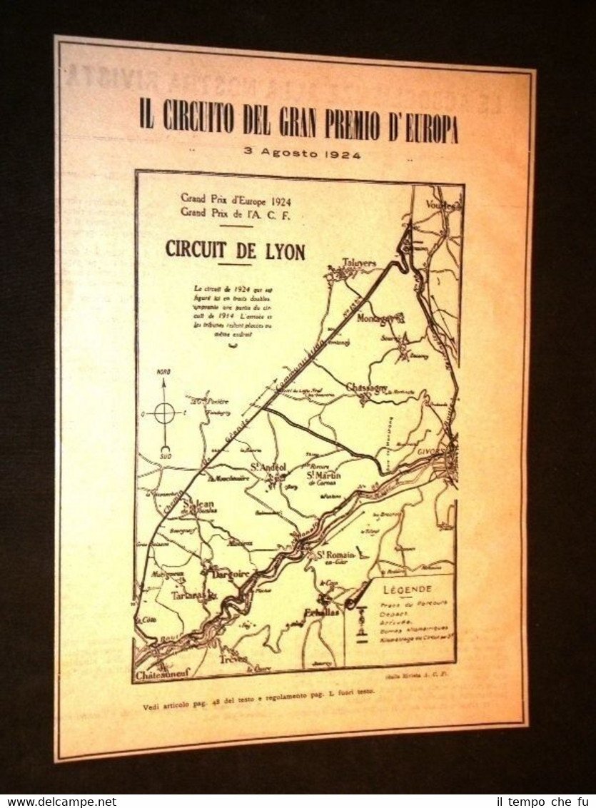 Auto Automobili d'Epoca Circuito del Gran Premio d'Europa del 1924 …