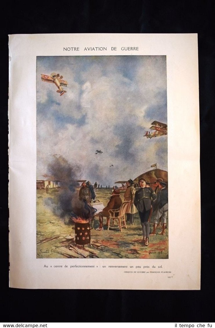Aviation de guerre Combat aérien Rentrée d'un Spad WW1 Guerra …