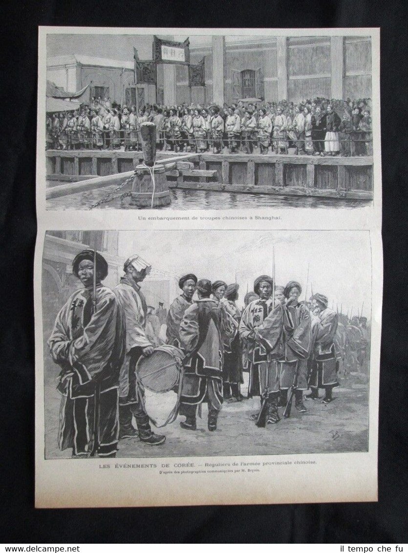 Avvenimenti di Corea - Imbarco di truppe cinesi a Shanghai …