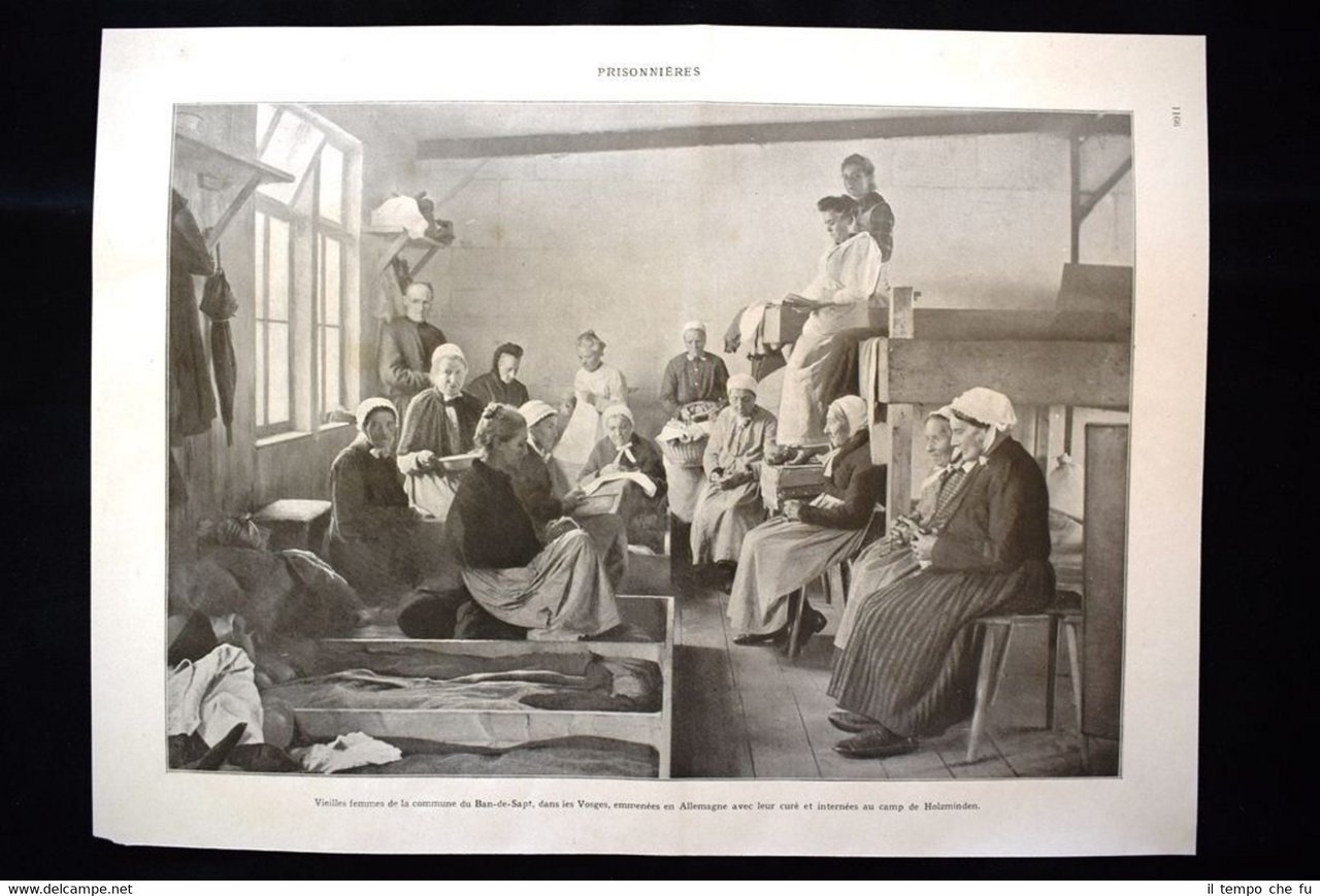 Ban-de-Sapt, dans les Vosges, Holzminden Camp de Parchim WW1 Guerra …