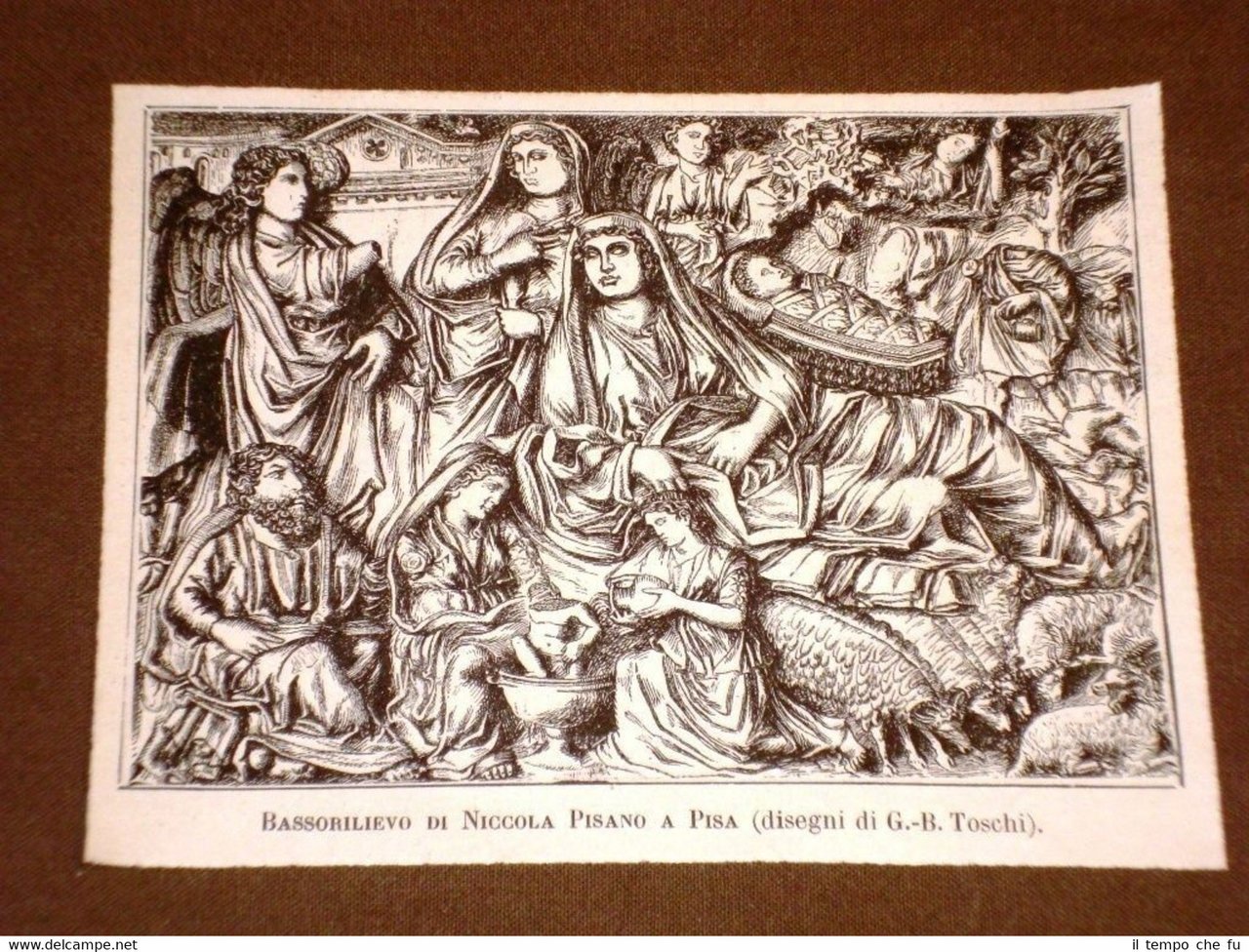 Bassorilievo di Niccola Pisano a Pisa nel 1884 | Immagine principale