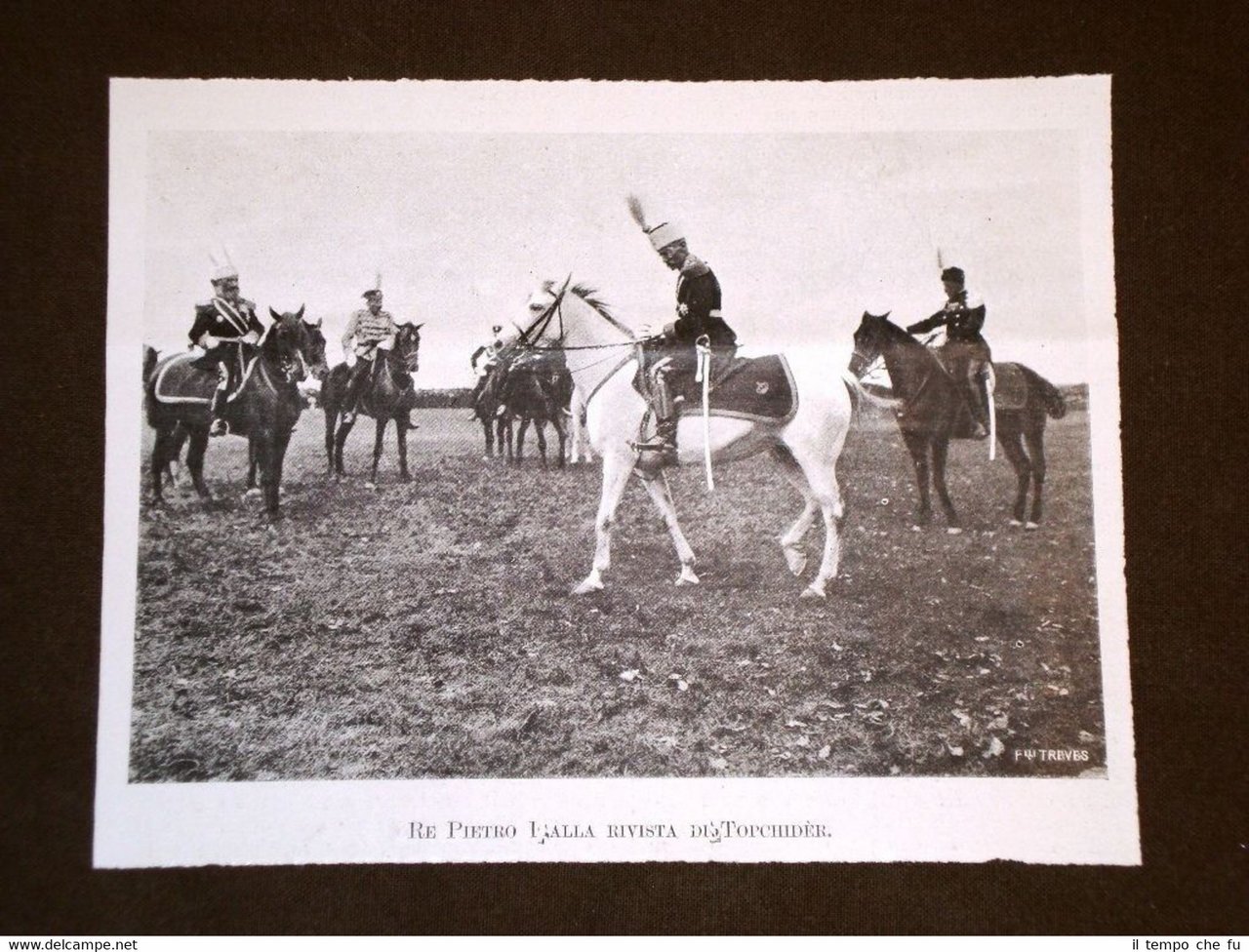 Belgrado nel 1903 Re Pietro I alla Rivista di Topchidèr …