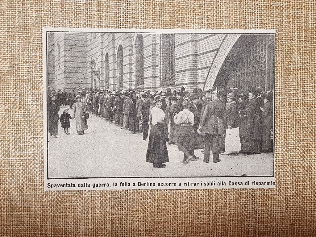 Berlino 1914 Corsa al ritiro dei risparmi dalle banche Prima …