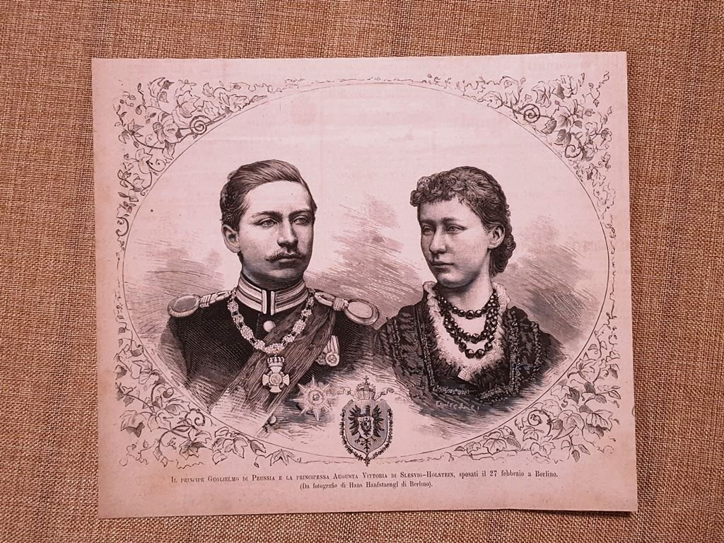 Berlino 27 febbraio 1881 Nozze Guglielmo di Prussia e A.Vitt. …