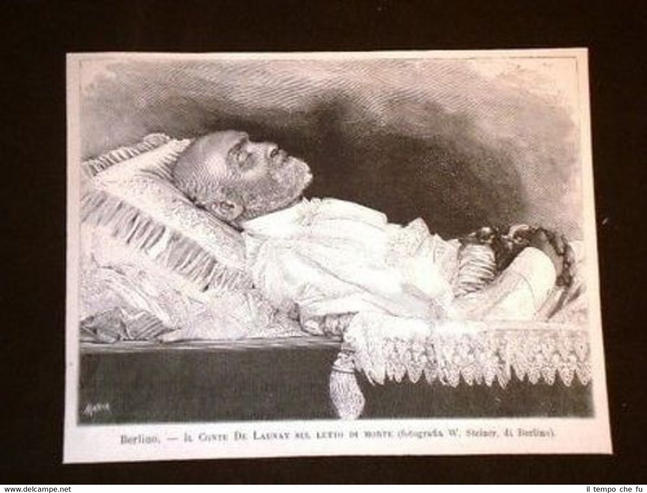 Berlino il Conte di Launay sul letto di morte