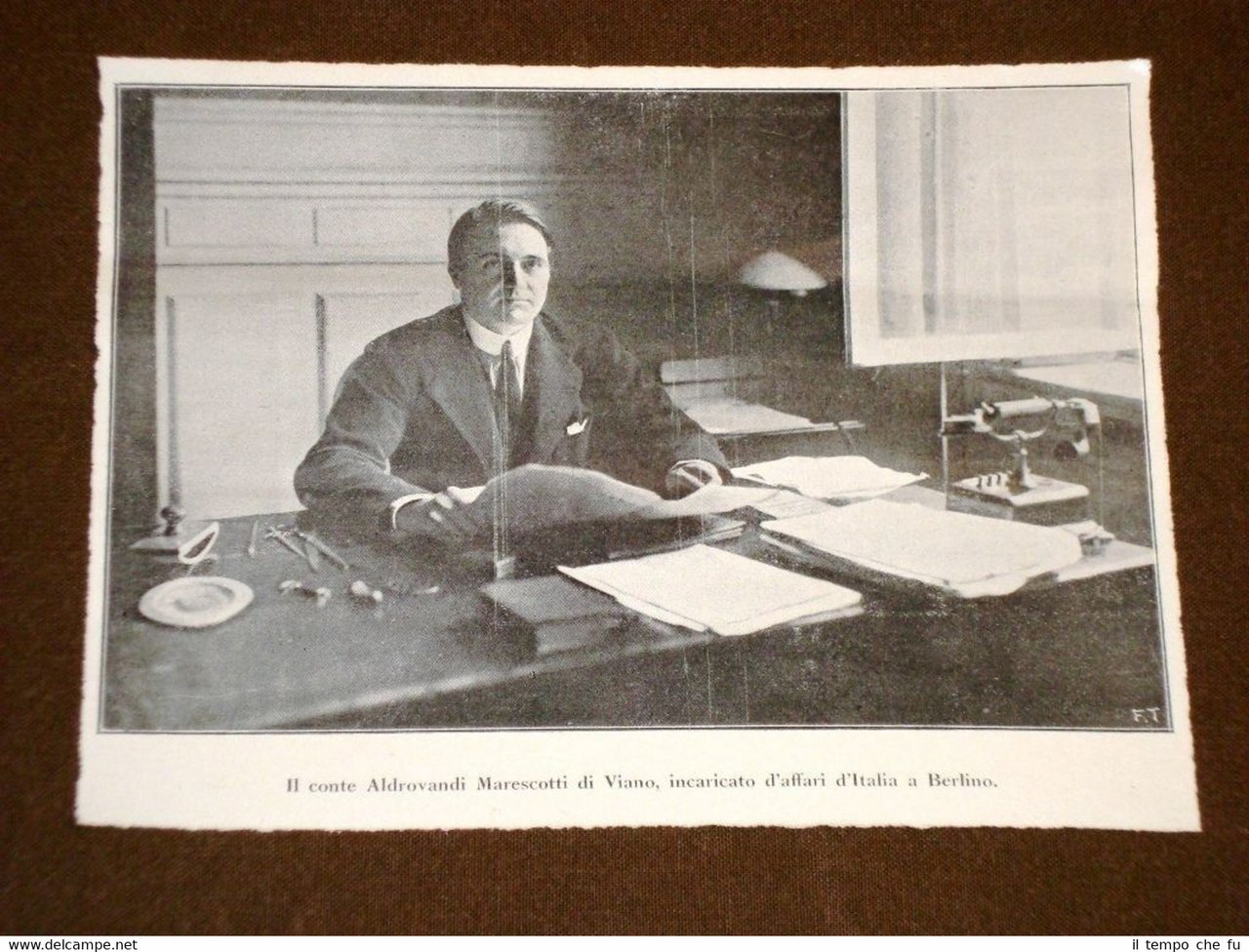 Berlino nel 1920 Il Conte Aldrovandi Marescotti di Viano Incaricato …