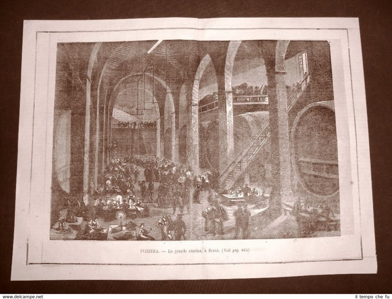 Berna nel 1866 Veduta della grande cantina Svizzera