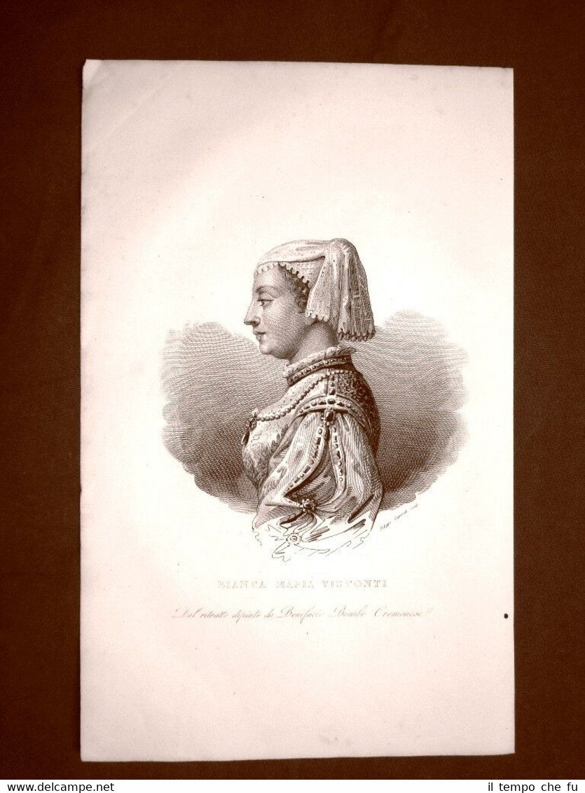 Bianca Maria Visconti Settimo Pavese 1425 – Melegnano 1468 Acquaforte …
