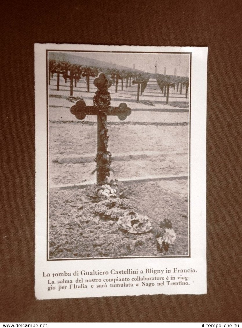 Bligny nel 1924 La tomba di Gualtiero Castellini Francia | Immagine principale