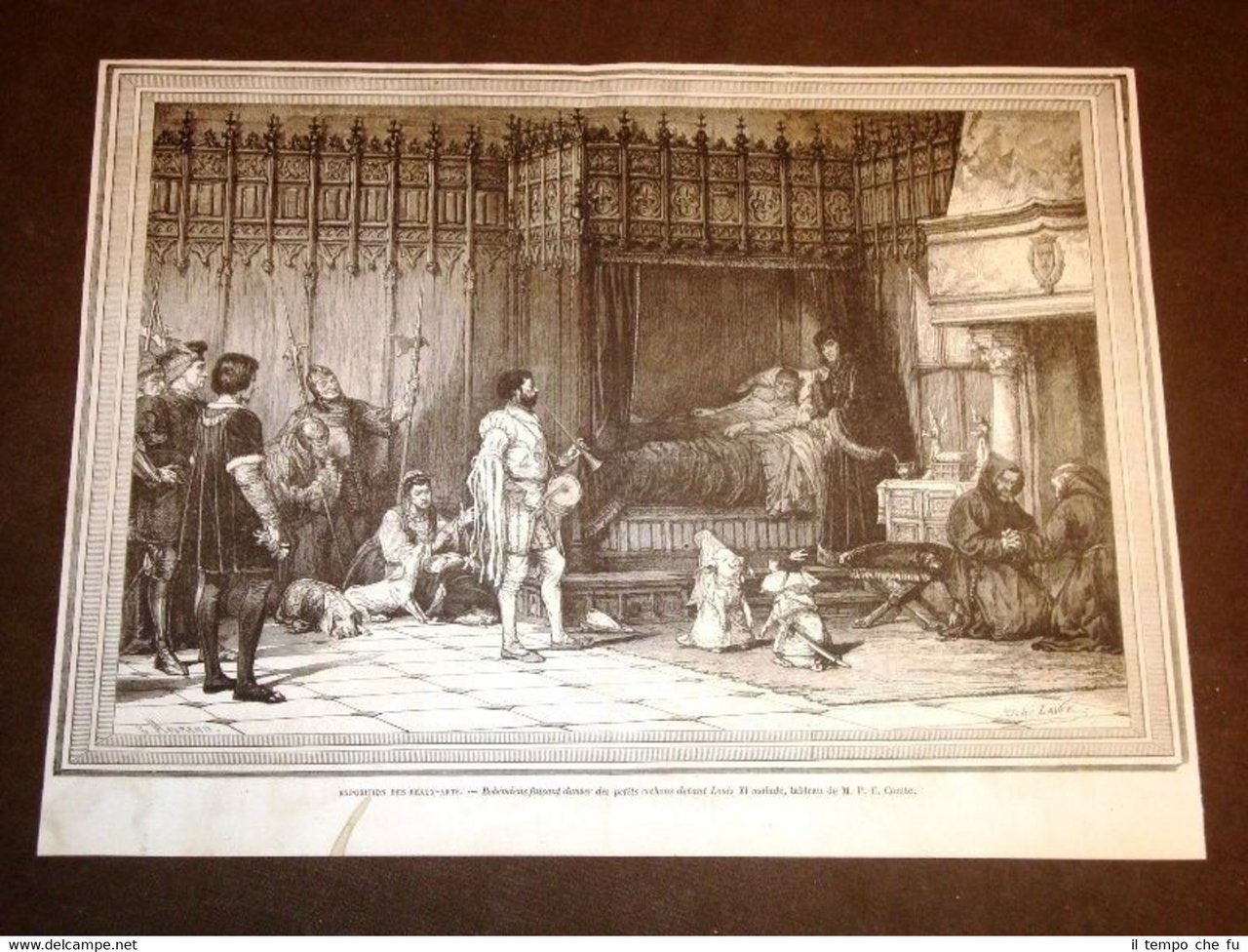 Bohémiens faisant danser des petits cochons devant Louis XI malade … | Immagine principale