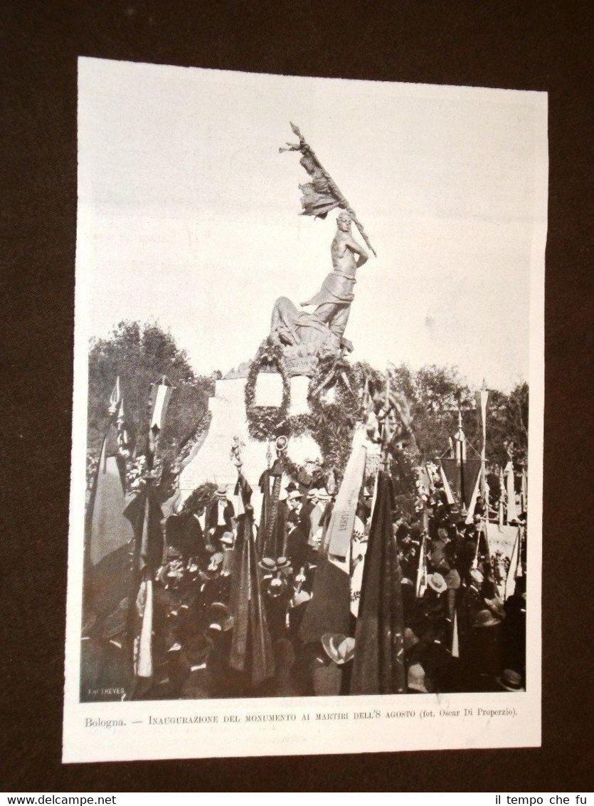 Bologna nel 1903 Inaugurazione del Monumento ai Martiri dell'8 agosto