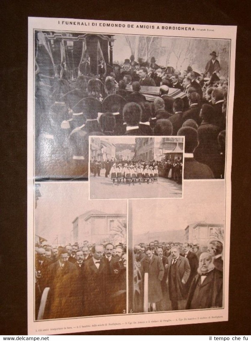 Bordighera nel 1908 Funerale di Edmondo De Amicis Ugo De …