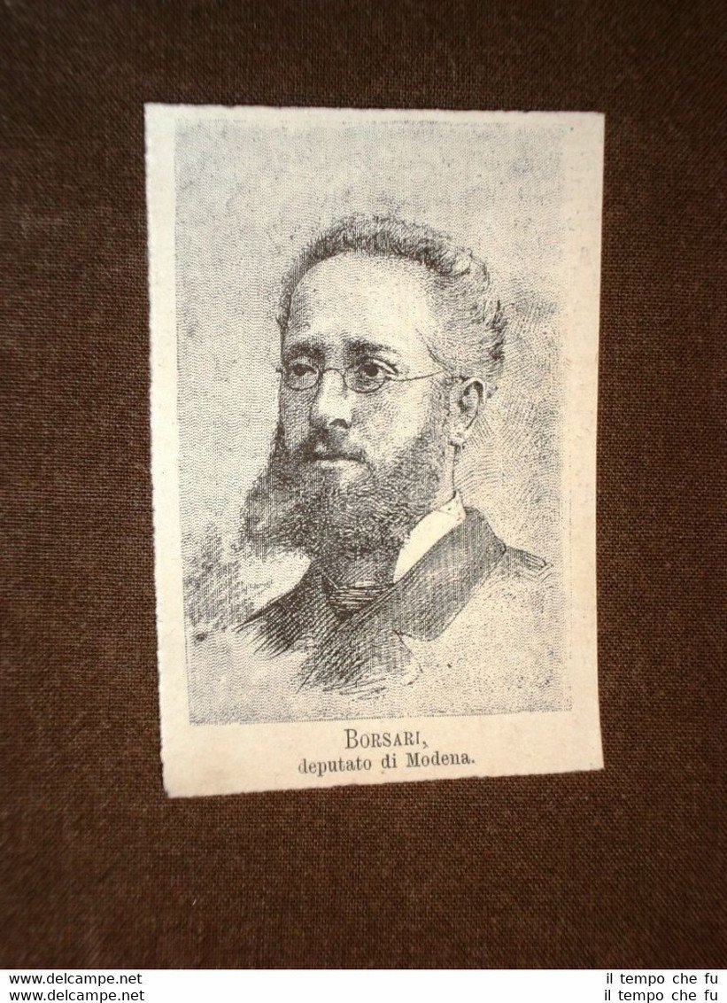 Borsari nel 1883 Deputato di Modena