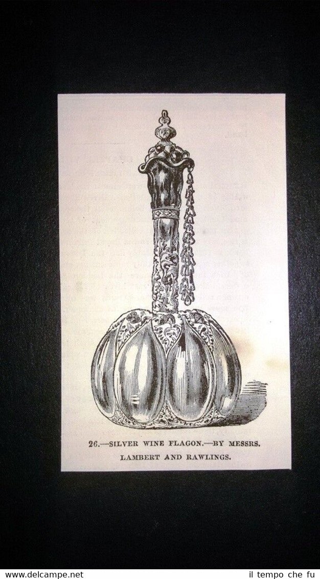 Bottiglia di vino in argento, signori Lambert e Rawlings #2 …