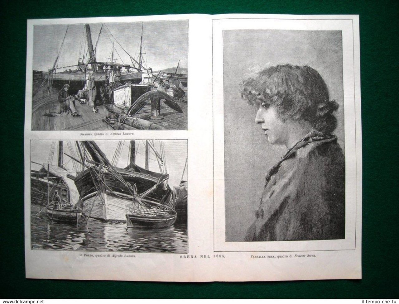 Brera nel 1885 - Disarmo, In Porto, quadri di A. … | Immagine principale