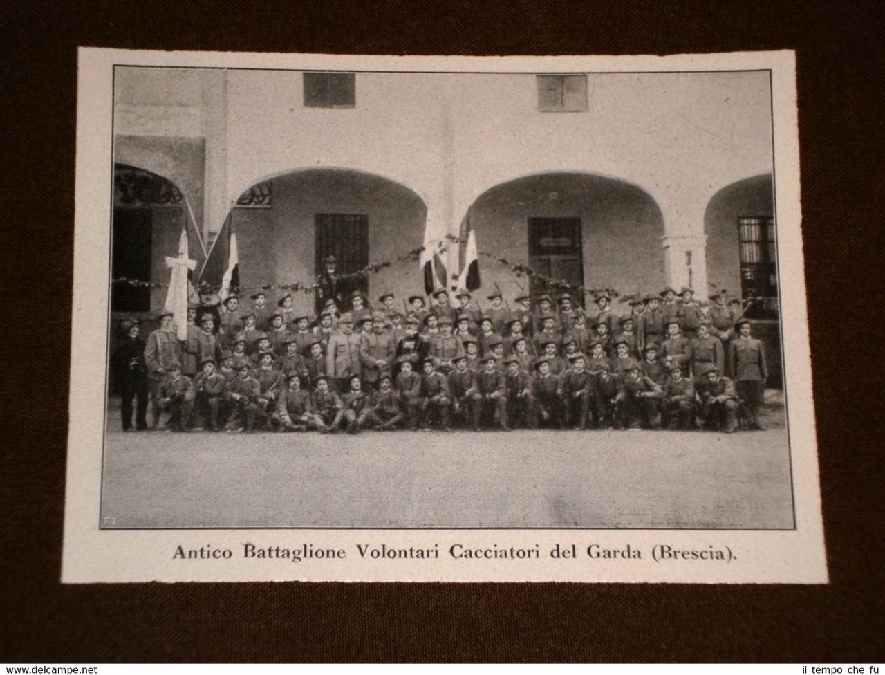 Brescia nel 1913 Antico Battaglione Volontari Cacciatori del Garda