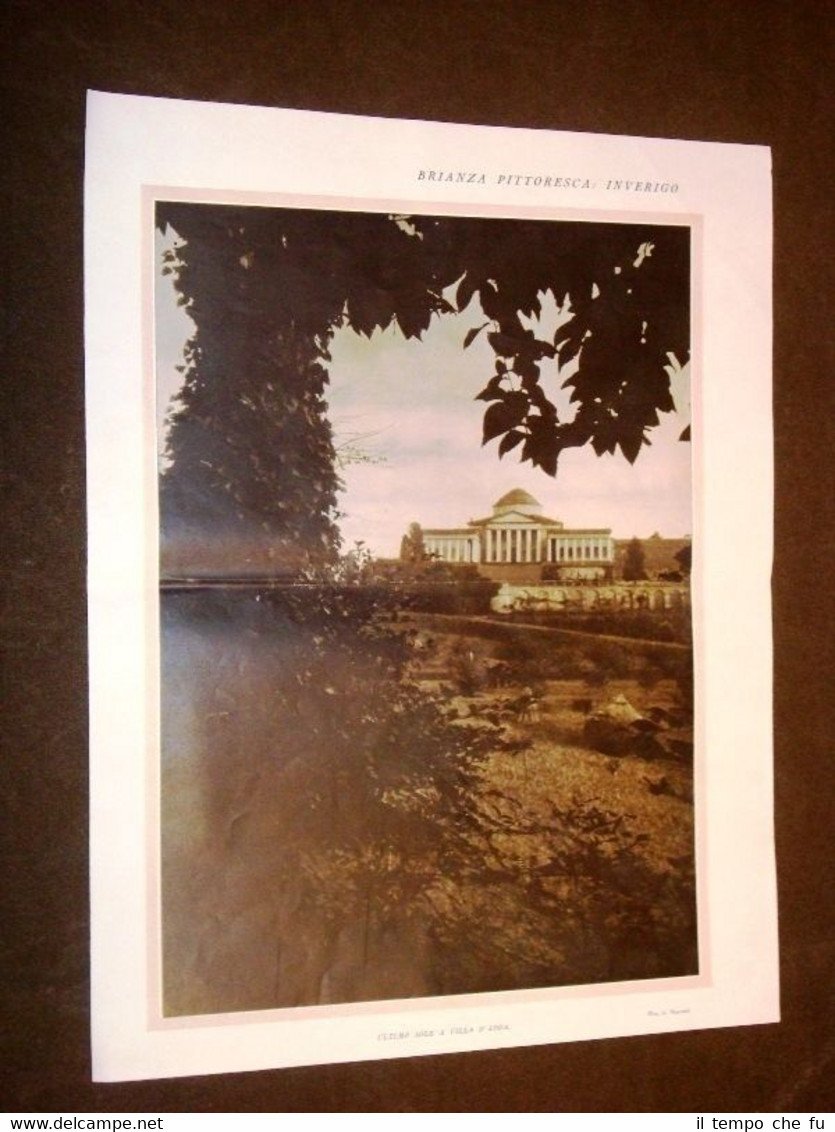 Brianza pittoresca nel 1931 Inverigo Villa D'Adda e Viale del … | Immagine principale