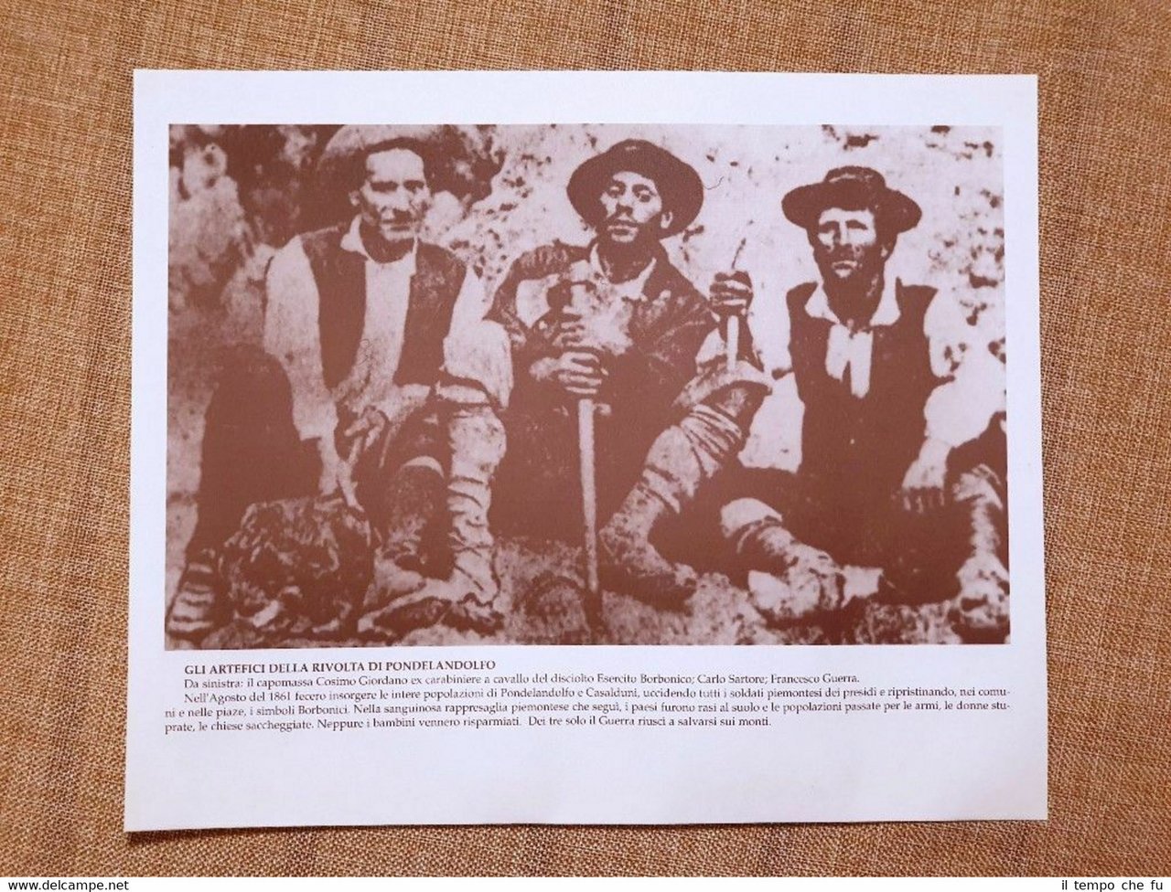 Brigante Cosimo Giordano Carlo Sartore Francesco Guerra Briganti e brigantaggio