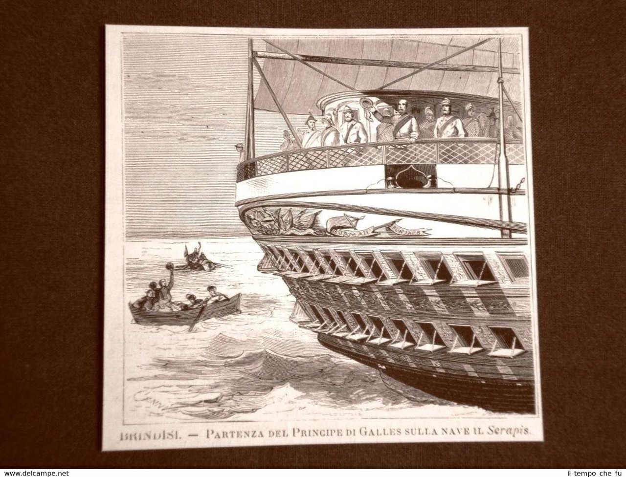 Brindisi nel 1875 Partenza del Principe di Galles per l'India …